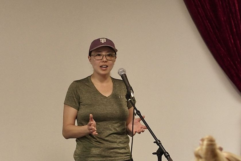 Jackie, first to the mic