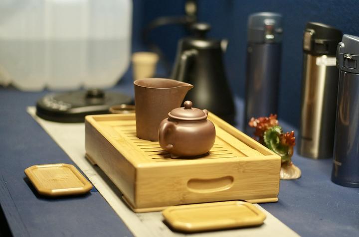 The tea tray at the pop-up tea house