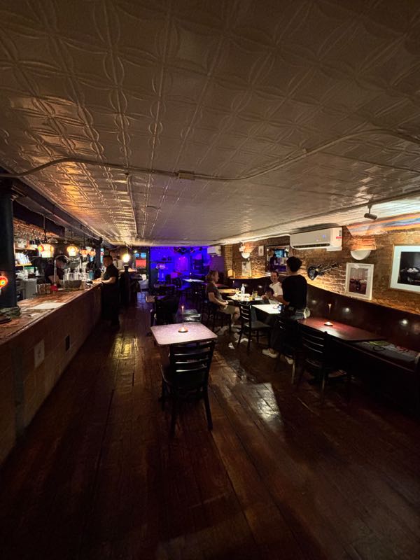The bar room by candlelight